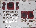 Example Pewter Mold, Silicone RTV Mold and Pewter Castings